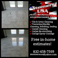 Steemers USA Tile & Grout Cleaning and Sealing, Color Sealing, Epoxy Garage Coatings, Cypress TX logo